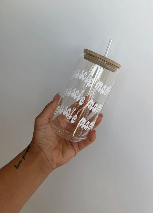 Muscle Mami Glass Cup